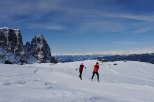 Sci fondo sull'Alpe di Siusi